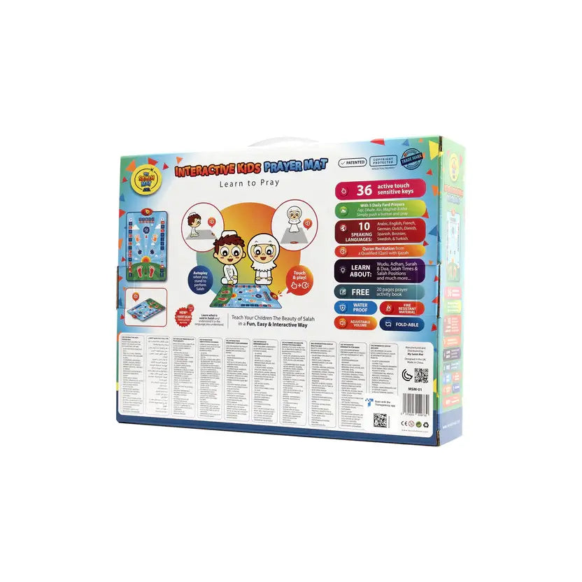 Kids Interactive Prayer Mat (Blue) | Learn Salah Step by Step