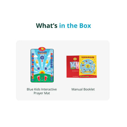 Kids Interactive Prayer Mat (Blue) | Learn Salah Step by Step