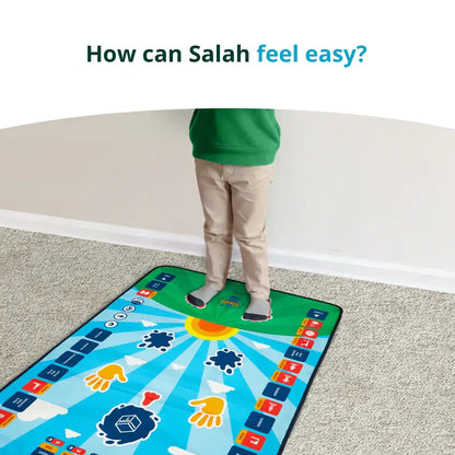 Kids Interactive Prayer Mat (Blue) | Learn Salah Step by Step